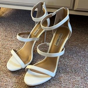 Steve Madden white heel